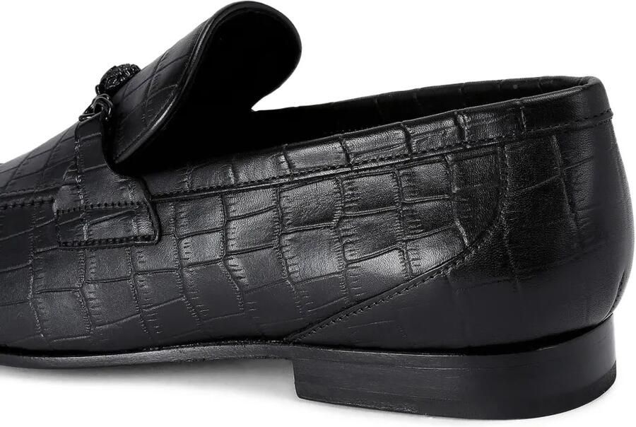 Kurt Geiger London Alton loafers met krokodillen-reliëf Zwart - Foto 5