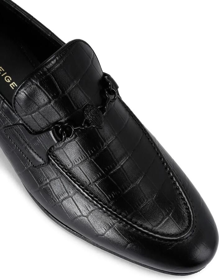 Kurt Geiger London Alton loafers met krokodillen-reliëf Zwart - Foto 4
