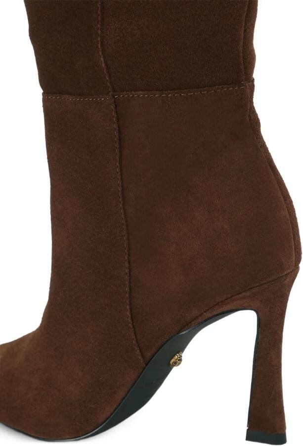 Kurt Geiger London Annabel knielaarzen met ruches Bruin - Foto 3