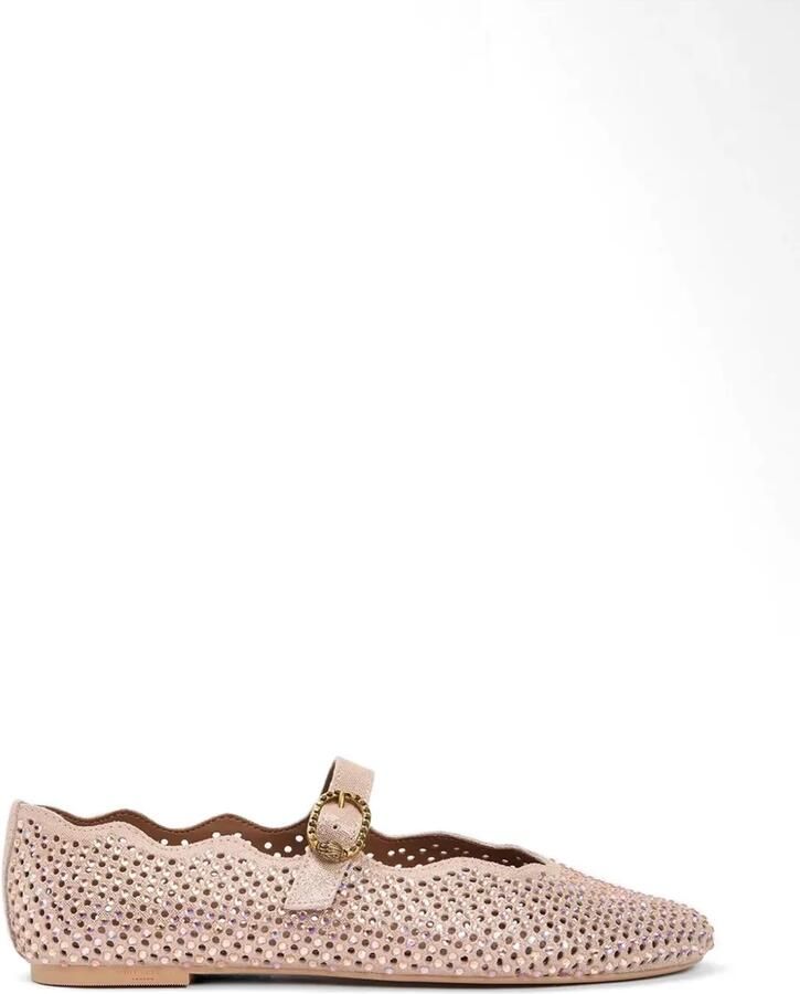 Kurt Geiger London Ballerina's verfraaid met gesp Roze