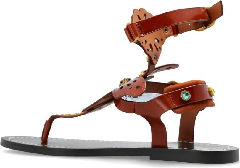 Kurt Geiger London Boho Butterfly gladiator sandalen Bruin - Foto 3