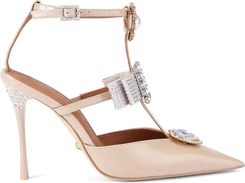 Kurt Geiger London Bow Point Gladiator verfraaide pumps Roze