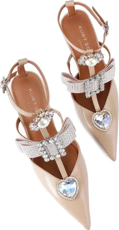 Kurt Geiger London Bow Point Gladiator verfraaide pumps Roze - Foto 4