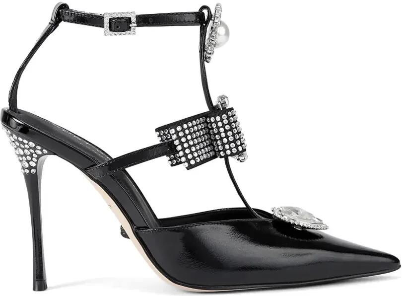 Kurt Geiger London Bow Point Gladiator verfraaide pumps Zwart