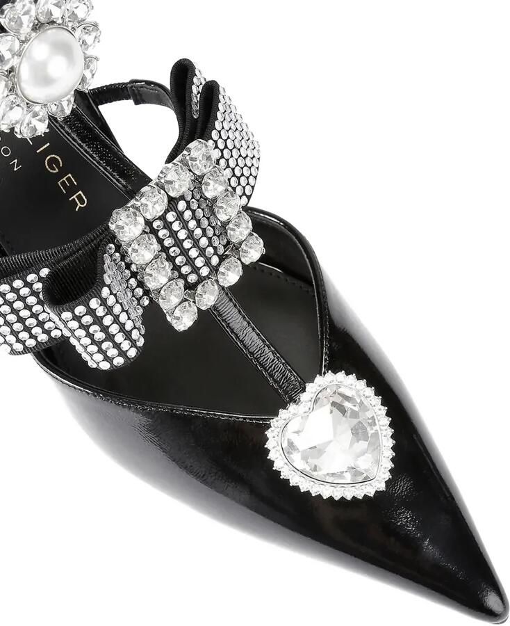 Kurt Geiger London Bow Point Gladiator verfraaide pumps Zwart - Foto 3