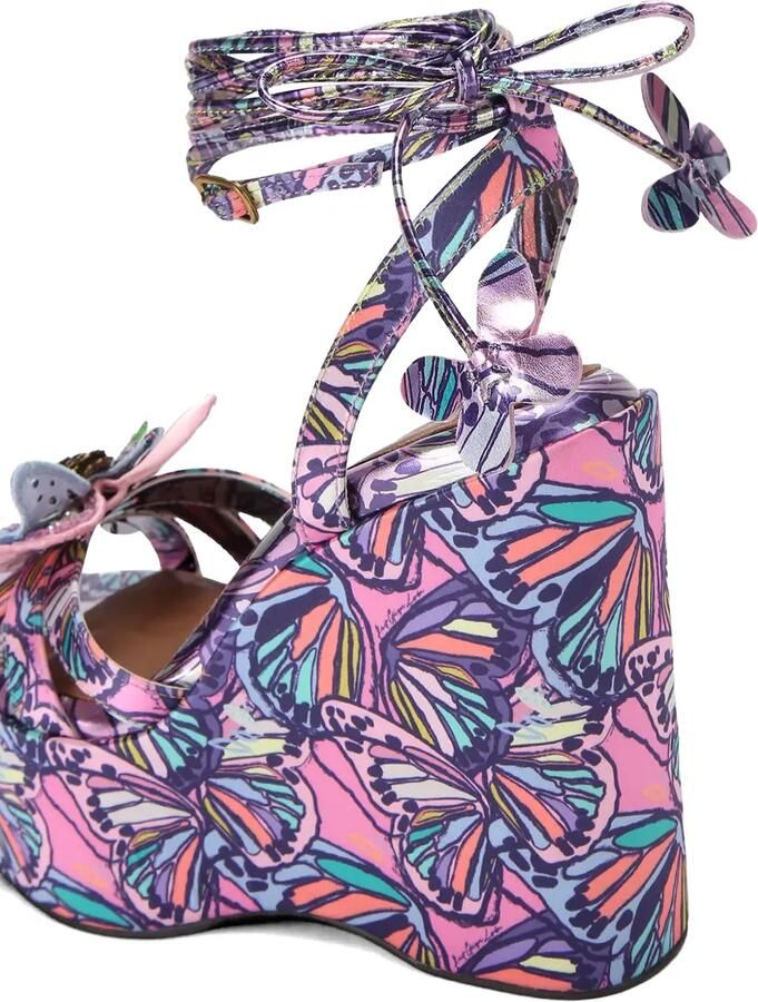 Kurt Geiger London Butterfly sandalen met sleehak Roze - Foto 3