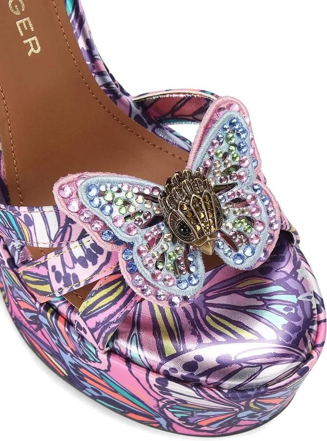 Kurt Geiger London Butterfly sandalen met sleehak Roze - Foto 4
