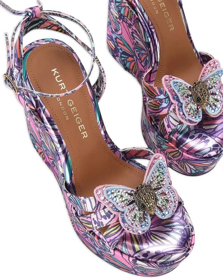 Kurt Geiger London Butterfly sandalen met sleehak Roze - Foto 2