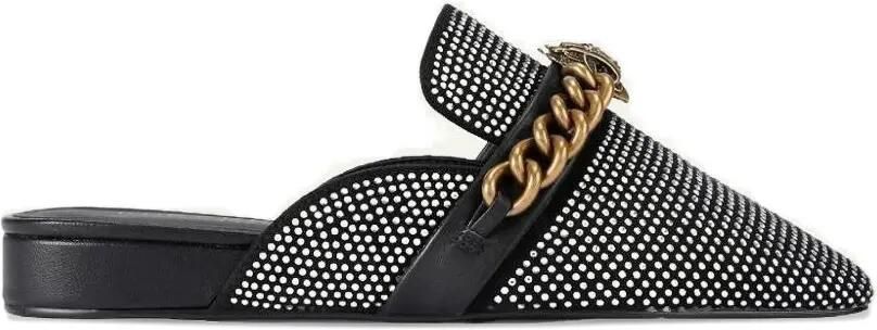 Kurt Geiger London Chelsea muiltjes verfraaid met ketting Zwart