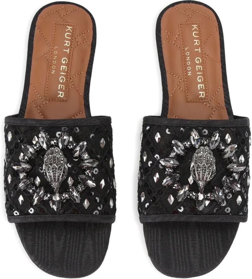 Kurt Geiger London Chelsea platte sandalen Zwart