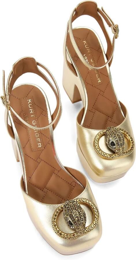 Kurt Geiger London Chelsea pumps met plateauzool en gesloten neus Goud - Foto 5