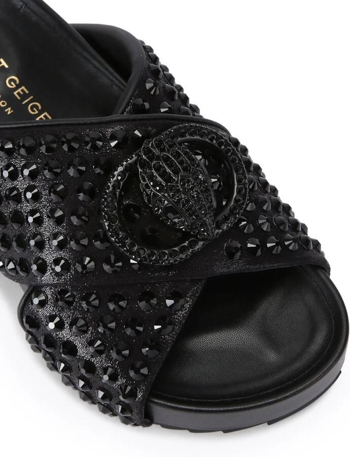 Kurt Geiger London Chelsea sandalen met gekruiste bandjes Zwart - Foto 3