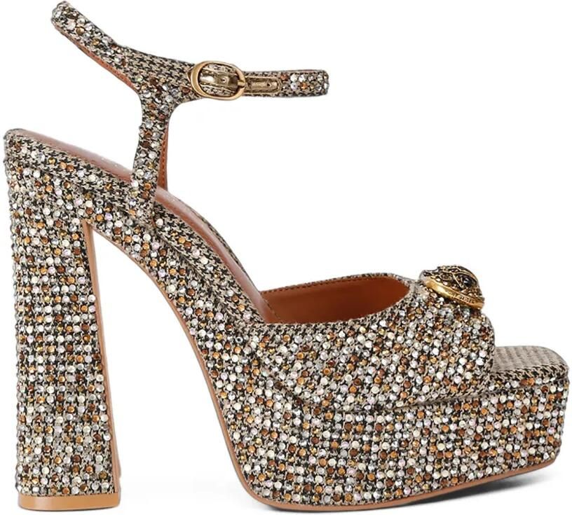 Kurt Geiger London Chelsea sandalen met plateauzool Bruin