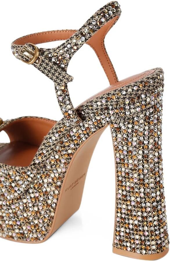 Kurt Geiger London Chelsea sandalen met plateauzool Bruin - Foto 4