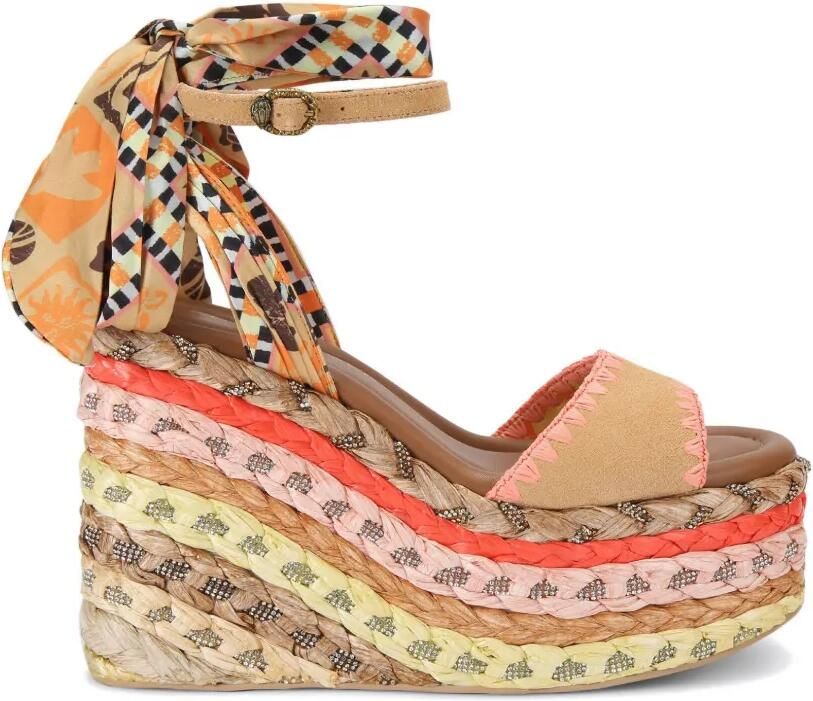 Kurt Geiger London Chelsea sandalen met sleehak Beige