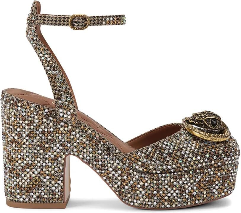 Kurt Geiger London Chelsea sandalen verfraaid met kristallen Beige