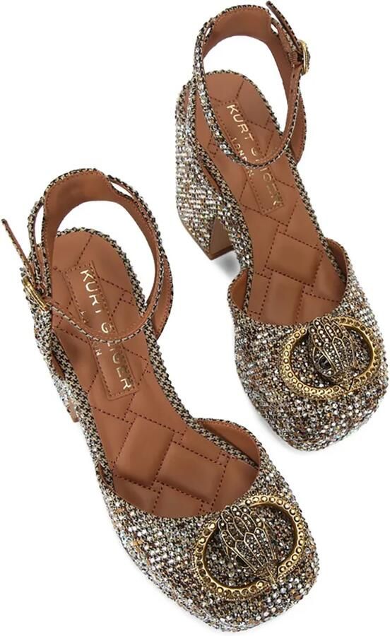 Kurt Geiger London Chelsea sandalen verfraaid met kristallen Beige - Foto 5