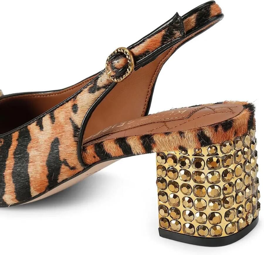 Kurt Geiger London Chelsea slingback blokhak Bruin - Foto 2