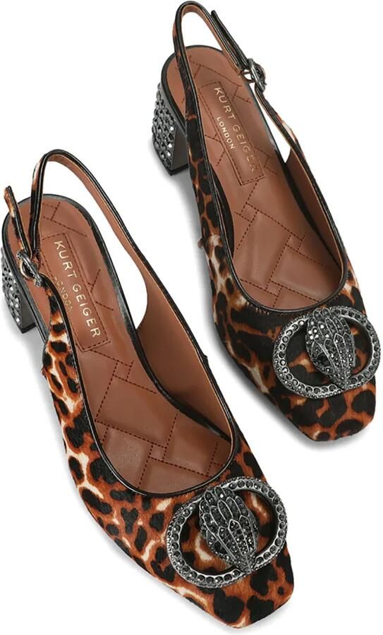 Kurt Geiger London Chelsea slingback pumps Bruin - Foto 5