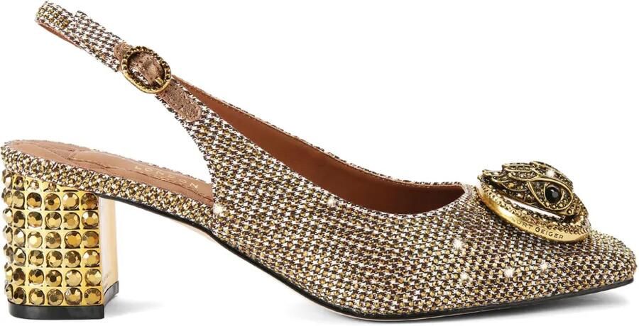 Kurt Geiger London Chelsea slingback pumps met kristallen Beige