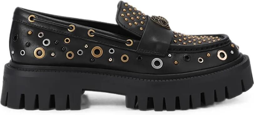 Kurt Geiger London Chunky loafers met studs Zwart