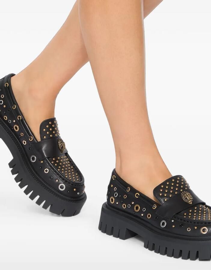 Kurt Geiger London Chunky loafers met studs Zwart - Foto 2