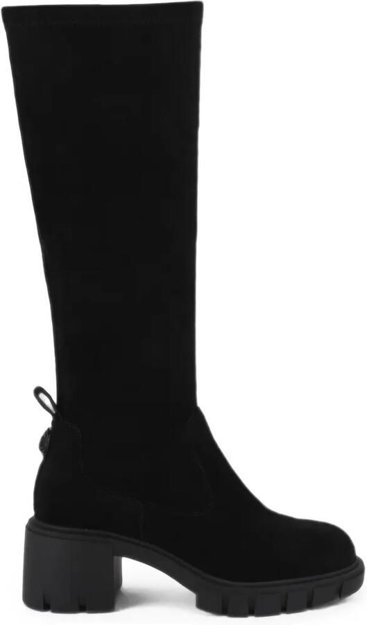 Kurt Geiger London Clarence suède knielaarzen Zwart