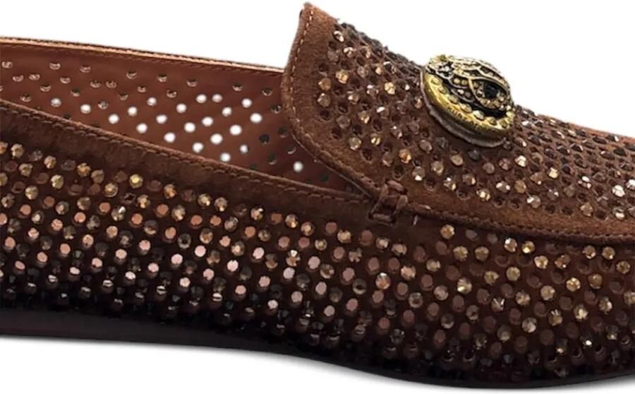 Kurt Geiger London Loafers verfraaid met kristallen en Eagle-plakkaat Bruin - Foto 2