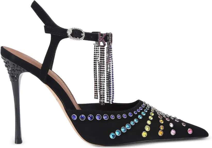 Kurt Geiger London Crystal point-toe pumps Zwart