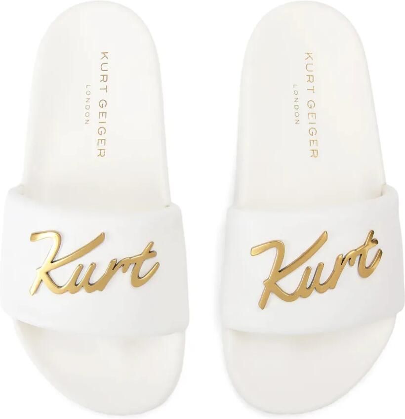 Kurt Geiger London Cursive sandalen met logoprint Wit - Foto 2
