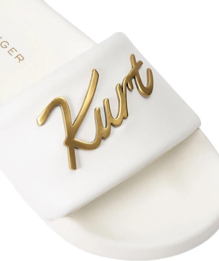 Kurt Geiger London Cursive sandalen met logoprint Wit - Foto 3