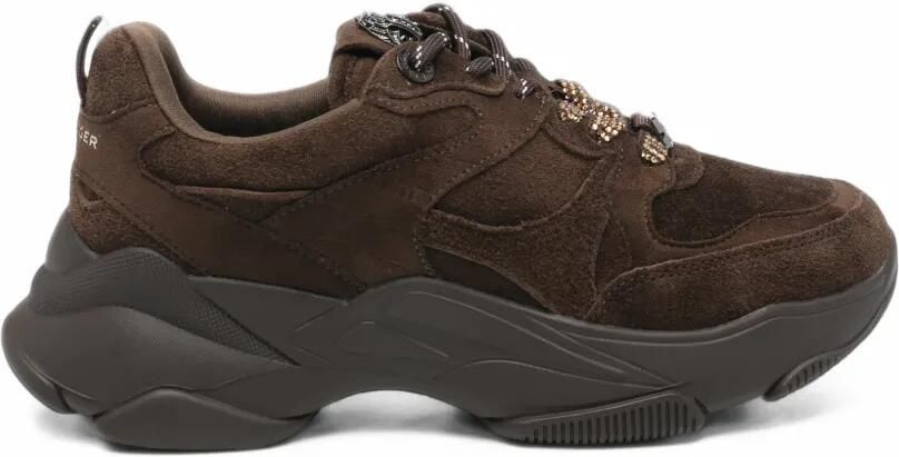 Kurt Geiger London embellished suede sneakers Bruin