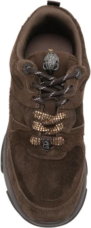 Kurt Geiger London embellished suede sneakers Bruin - Foto 4