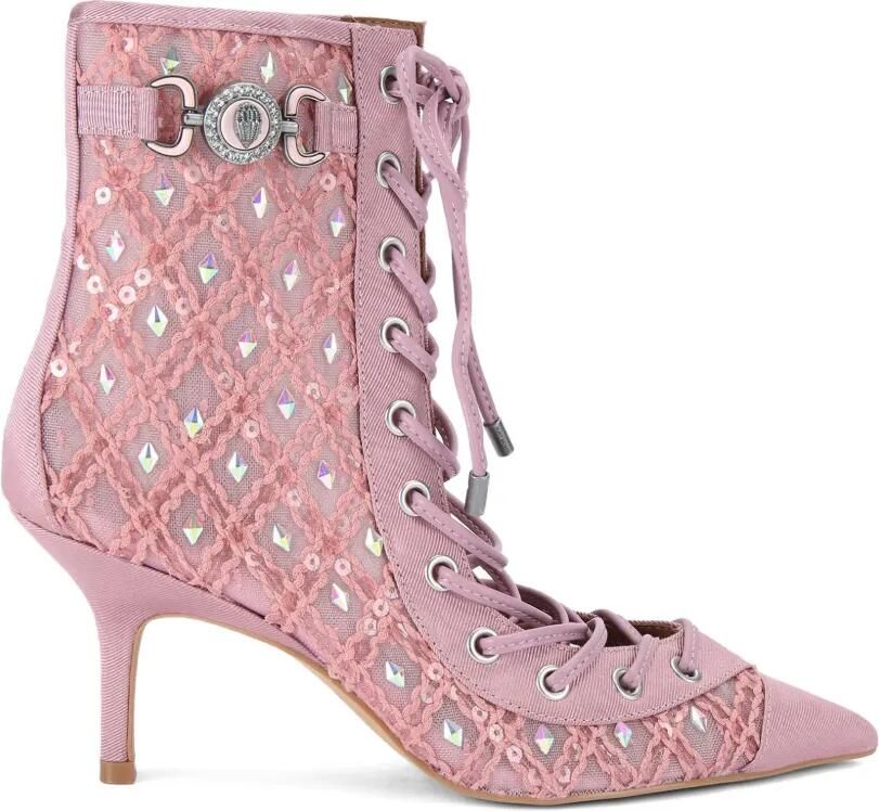 Kurt Geiger London Enkellaarzen verfraaid met kristal Roze