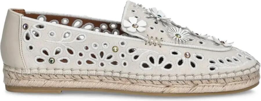 Kurt Geiger London Espadrilles met geborduurde bloemen Grijs