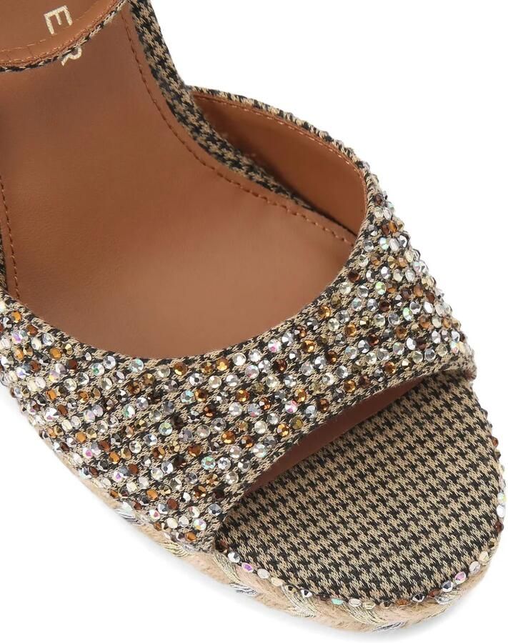Kurt Geiger London Espadrilles met sleehak Goud - Foto 2