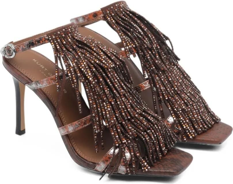 Kurt Geiger London fringe sandals Bruin - Foto 3