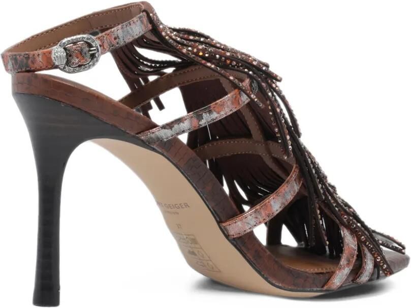 Kurt Geiger London fringe sandals Bruin - Foto 4