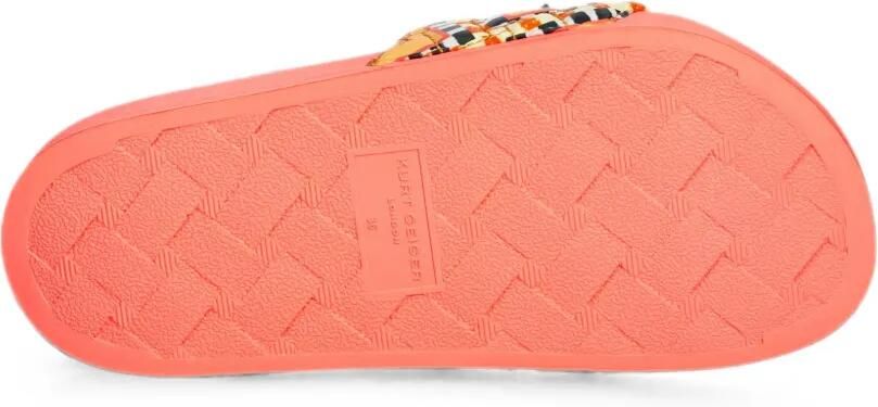 Kurt Geiger London Gewatteerde slippers met adelaar-plakkaat Beige - Foto 4