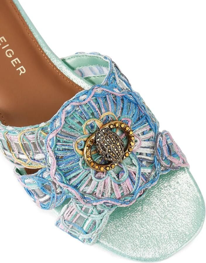 Kurt Geiger London Geweven sandalen met adelaarshoofd Blauw - Foto 3