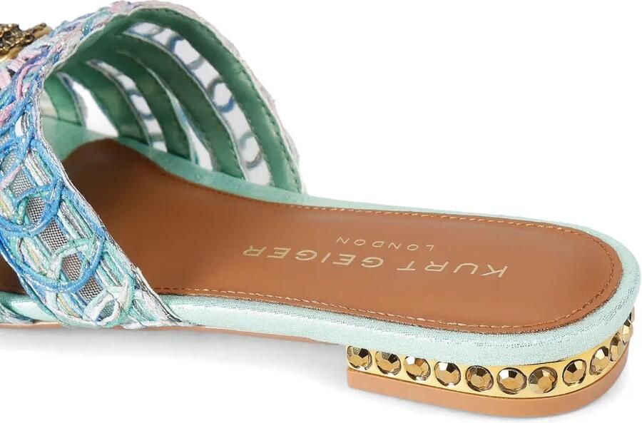 Kurt Geiger London Geweven sandalen met adelaarshoofd Blauw - Foto 5