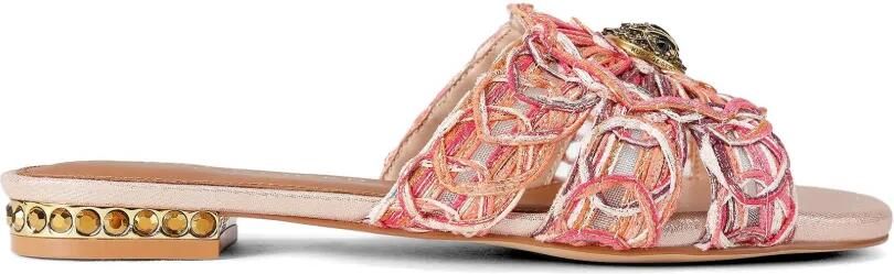 Kurt Geiger London Geweven verfraaide loafers Roze