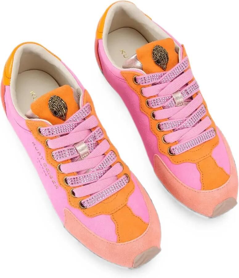 Kurt Geiger London Islington Eagle Head sneakers verfraaid met kristallen Roze