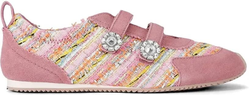 Kurt Geiger London Islington Mary Jane sneakers verfraaid met kristallen Roze