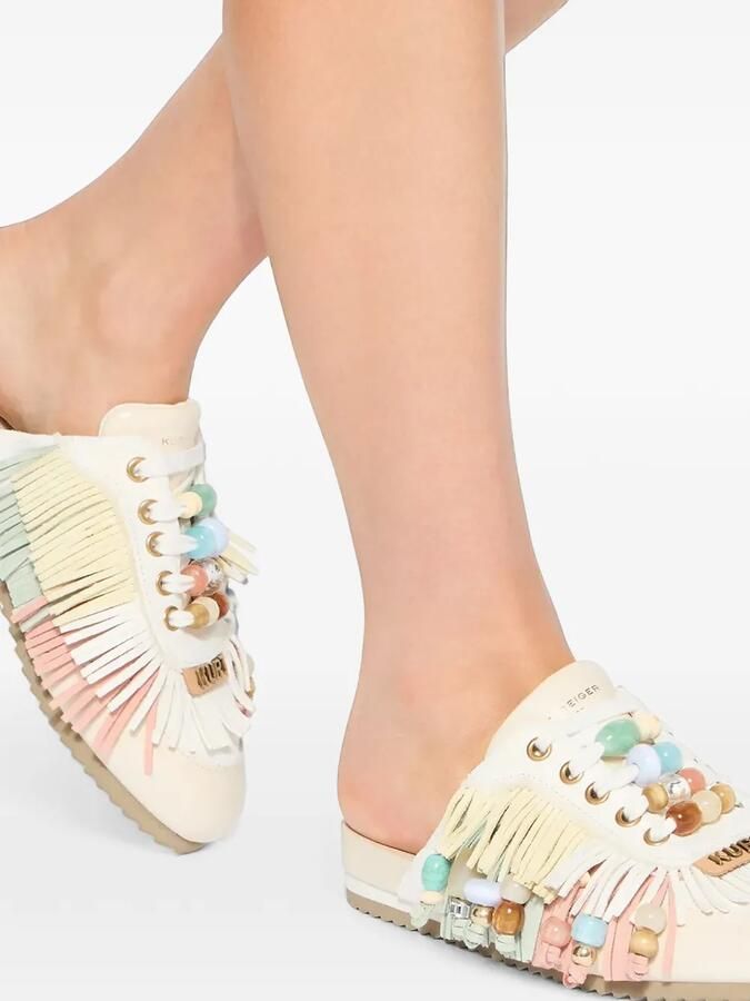 Kurt Geiger London Islington P muiltjes met franje Beige - Foto 5