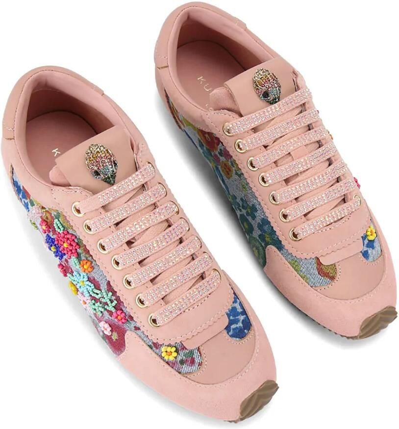 Kurt Geiger London Islington sneakers met bloemenprint en kralen Roze - Foto 2