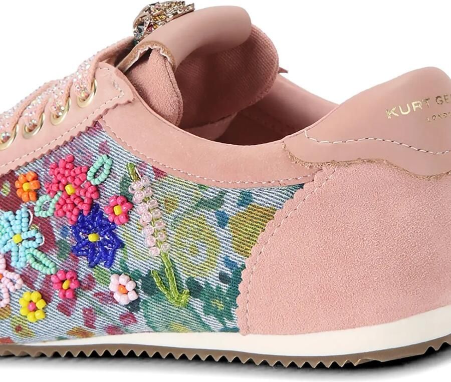 Kurt Geiger London Islington sneakers met bloemenprint en kralen Roze - Foto 3