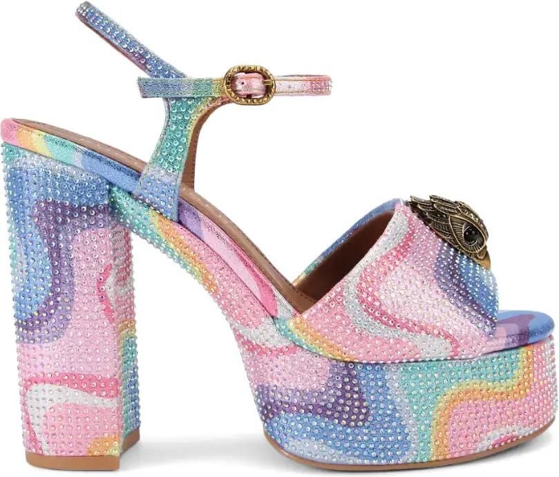 Kurt Geiger London Kensington sandalen met plateauzool Roze