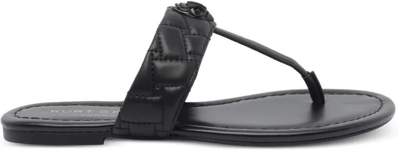 Kurt Geiger London Kensington teenslippers met T-bandje Zwart