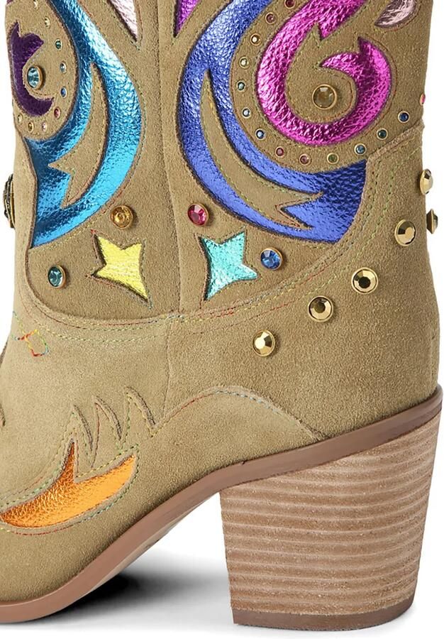 Kurt Geiger London Kensington verfraaide suède laarzen Bruin - Foto 3